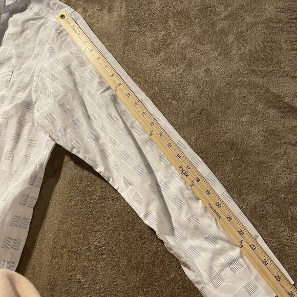 Tommy Bahama Button Down Men's Size XL Island Modern Fit White Shirt Squares - Picture 8 of 8